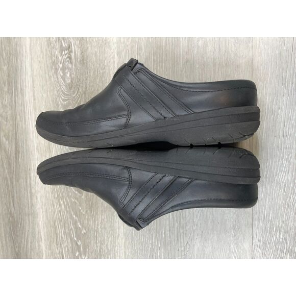 Merrell Encore Kassie Women's Mule Clog Slip-On Leather US 9 Black Comfort Shoes - Picture 4 of 11